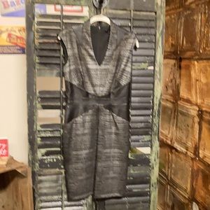 Ellen Tracy Faux Leather Dress